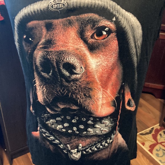 Spiral bad dog graphic hooded tank size XL - Picture 2 of 11